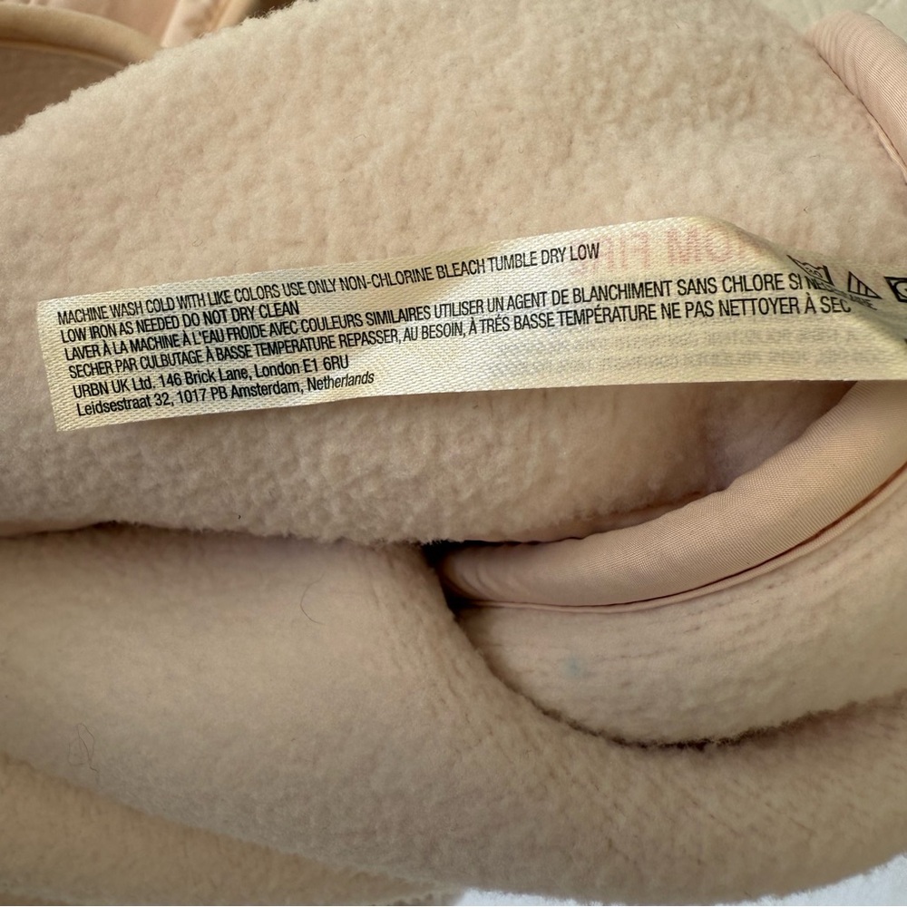 Movement by Free People Cream Hit The Slopes Fleece Jacket Size Large Oversized - Picture 14 of 16
